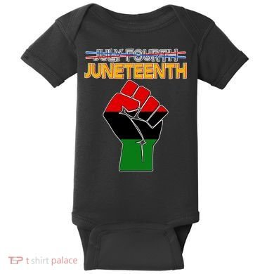 Juneteenth June 19th Traditional Colors Baby Bodysuit