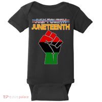 Juneteenth June 19th Traditional Colors Baby Bodysuit thumb 0