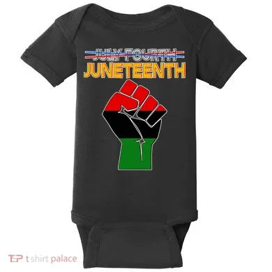 Juneteenth June 19th Traditional Colors Baby Bodysuit