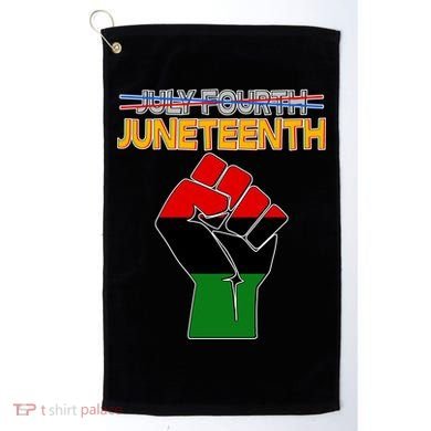 Juneteenth June 19th Traditional Colors Golf Towel