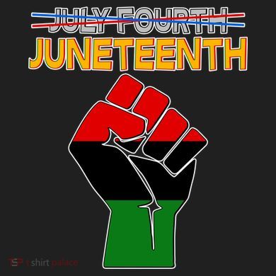 Juneteenth June 19th Traditional Colors Golf Towel