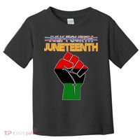 Juneteenth June 19th Traditional Colors Toddler T-Shirt thumb 0