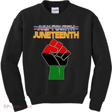Juneteenth June 19th Traditional Colors Kids Sweatshirt