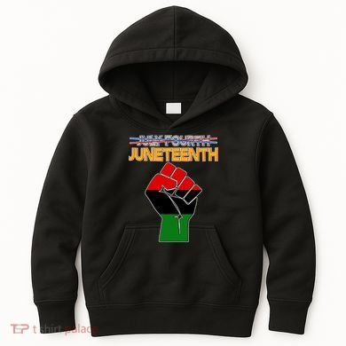 Juneteenth June 19th Traditional Colors Kids Hoodie