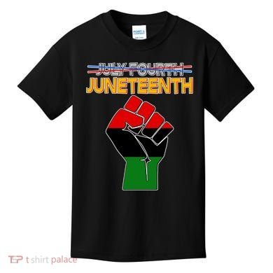 Juneteenth June 19th Traditional Colors Kids T-Shirt