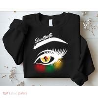 Juneteenth Red Gold Green Eyelashes  Sweatshirt thumb 2