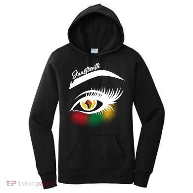 Juneteenth Red Gold Green Eyelashes  Women's Hoodie