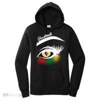 Juneteenth Red Gold Green Eyelashes  Women's Hoodie thumb 0