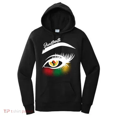Juneteenth Red Gold Green Eyelashes  Women's Hoodie