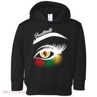 Juneteenth Red Gold Green Eyelashes  Toddler Hoodie thumb 0
