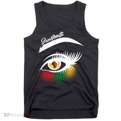 Juneteenth Red Gold Green Eyelashes  Tank Top