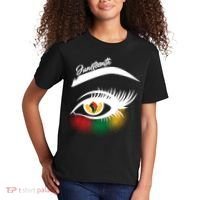 Juneteenth Red Gold Green Eyelashes  Kids T-Shirt thumb 2