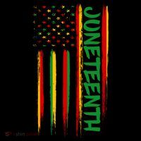 Juneteenth Red Gold Green USA Flag Women's Hoodie thumb 2