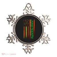 Juneteenth Red Gold Green USA Flag Ornament thumb 0