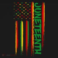 Juneteenth Red Gold Green USA Flag Visor thumb 3