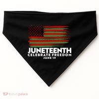 Juneteenth US Flag Celebrate Freedom June 19 USA-Made Doggie Bandana thumb 0