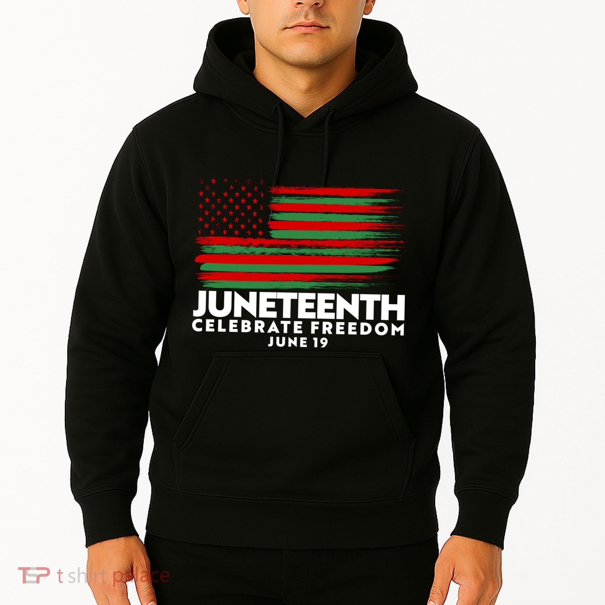 Juneteenth US Flag Celebrate Freedom June 19 Hoodie