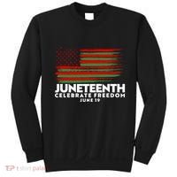 Juneteenth US Flag Celebrate Freedom June 19 Sweatshirt thumb 0