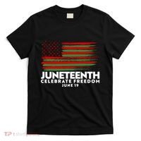 Juneteenth US Flag Celebrate Freedom June 19 T-Shirt thumb 0