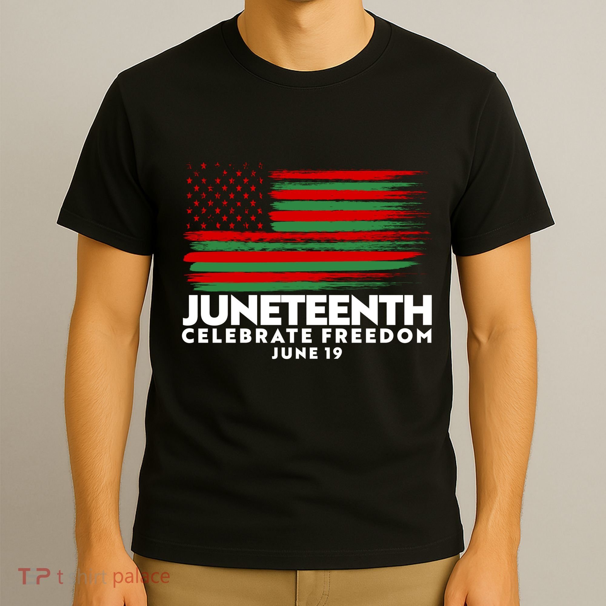 Juneteenth US Flag Celebrate Freedom June 19 T-Shirt