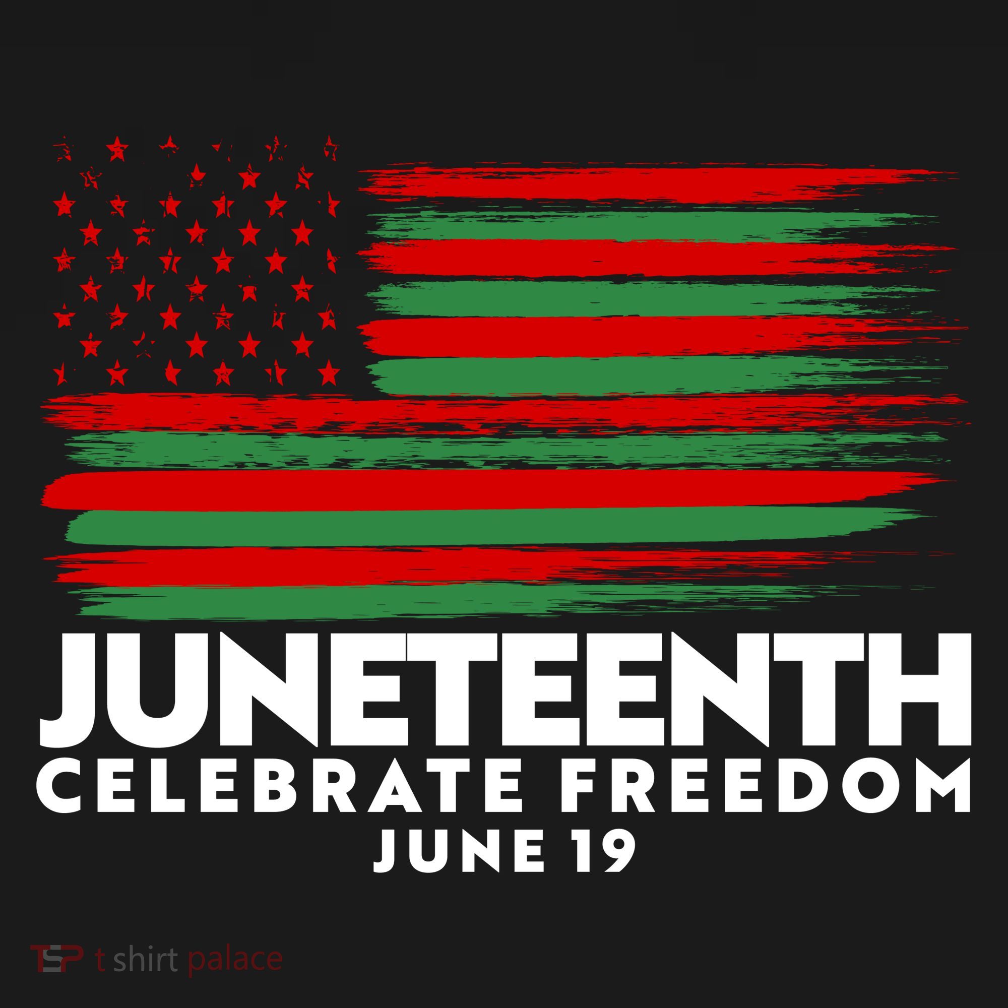 Juneteenth US Flag Celebrate Freedom June 19 T-Shirt