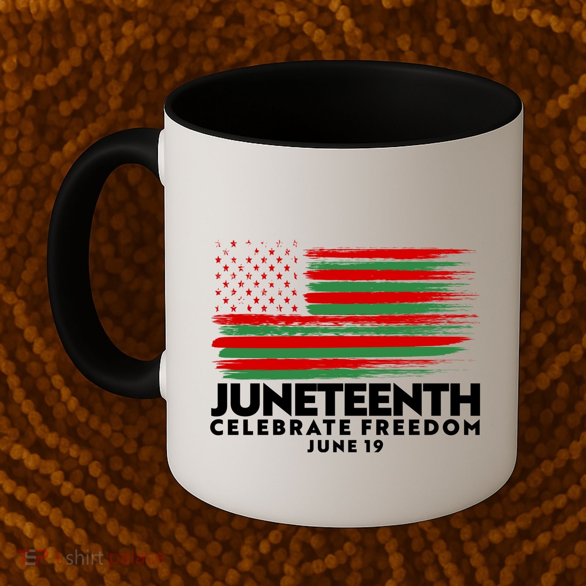 Juneteenth US Flag Celebrate Freedom June 19 Coffee Mug