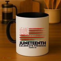 Juneteenth US Flag Celebrate Freedom June 19 Coffee Mug thumb 4