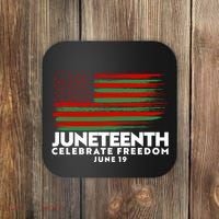 Juneteenth US Flag Celebrate Freedom June 19 Coaster thumb 0