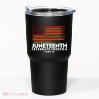 Juneteenth US Flag Celebrate Freedom June 19 Tumbler thumb 0