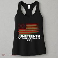 Juneteenth US Flag Celebrate Freedom June 19 Women's Tank Top thumb 3