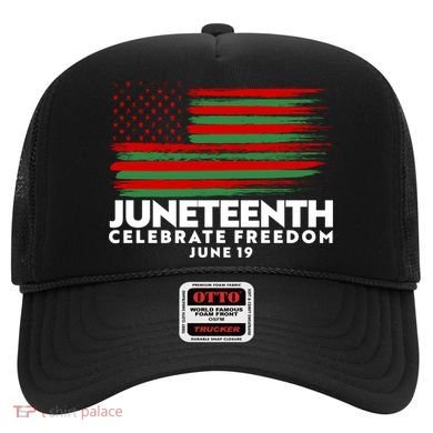 Juneteenth US Flag Celebrate Freedom June 19 Hat