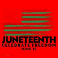 Juneteenth US Flag Celebrate Freedom June 19 Santa Hat thumb 1