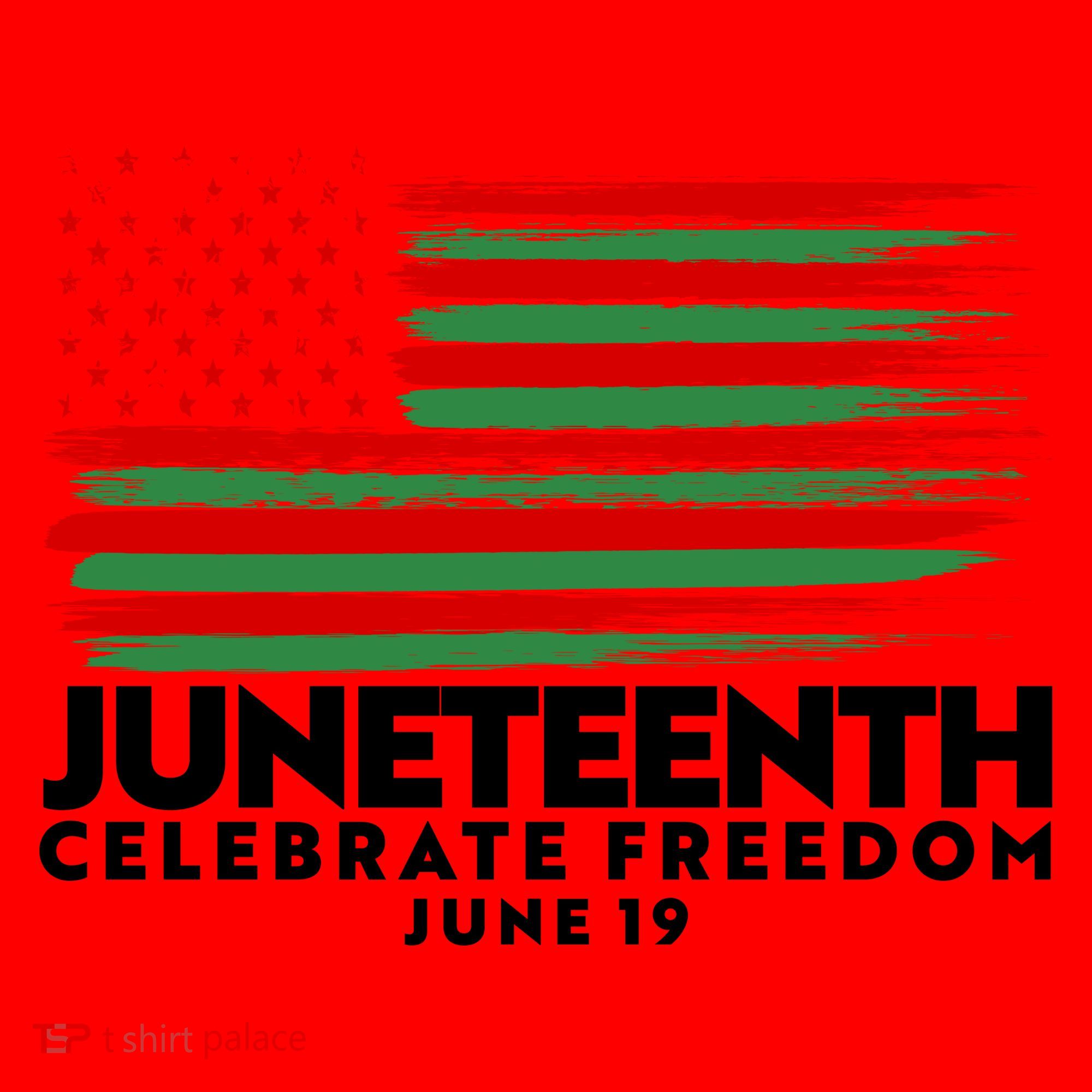 Juneteenth US Flag Celebrate Freedom June 19 Santa Hat