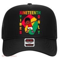 Juneteenth Vibes Only Dabbing African American Boys Hat thumb 0