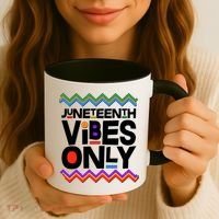 Juneteenth Vibes Only June 19 1865 Coffee Mug thumb 3