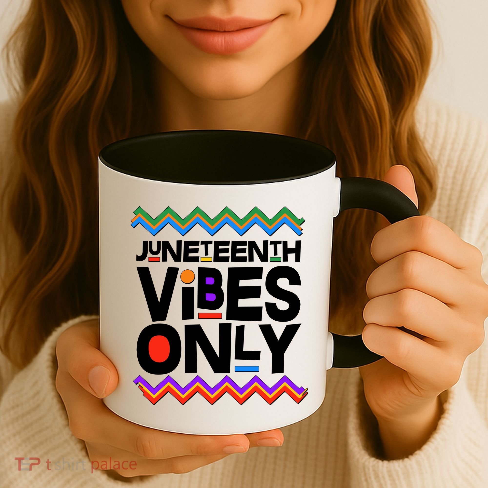 Juneteenth Vibes Only June 19 1865 Coffee Mug