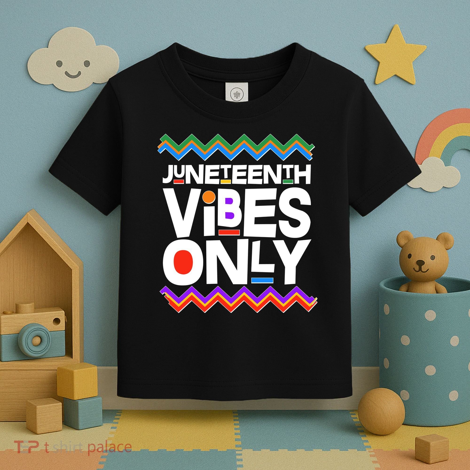 Juneteenth Vibes Only June 19 1865 Toddler T-Shirt