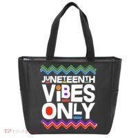 Juneteenth Vibes Only June 19 1865 Tote Bag thumb 0