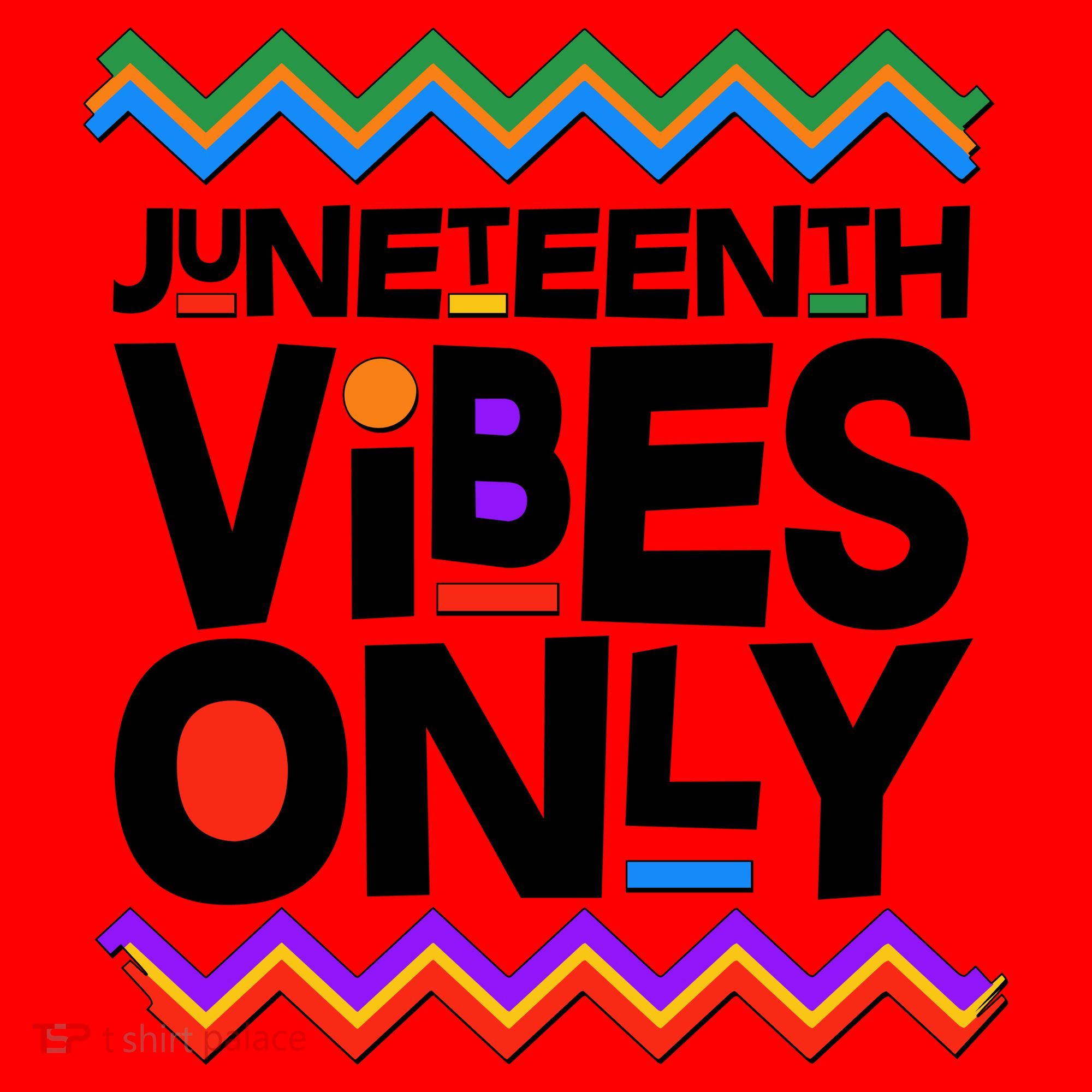Juneteenth Vibes Only June 19 1865 Santa Hat