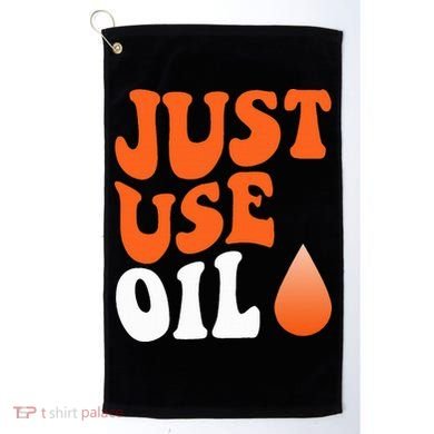 Just Use Oil Retro Vintage  Golf Towel