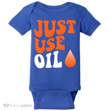 Just Use Oil Retro Vintage  Baby Bodysuit