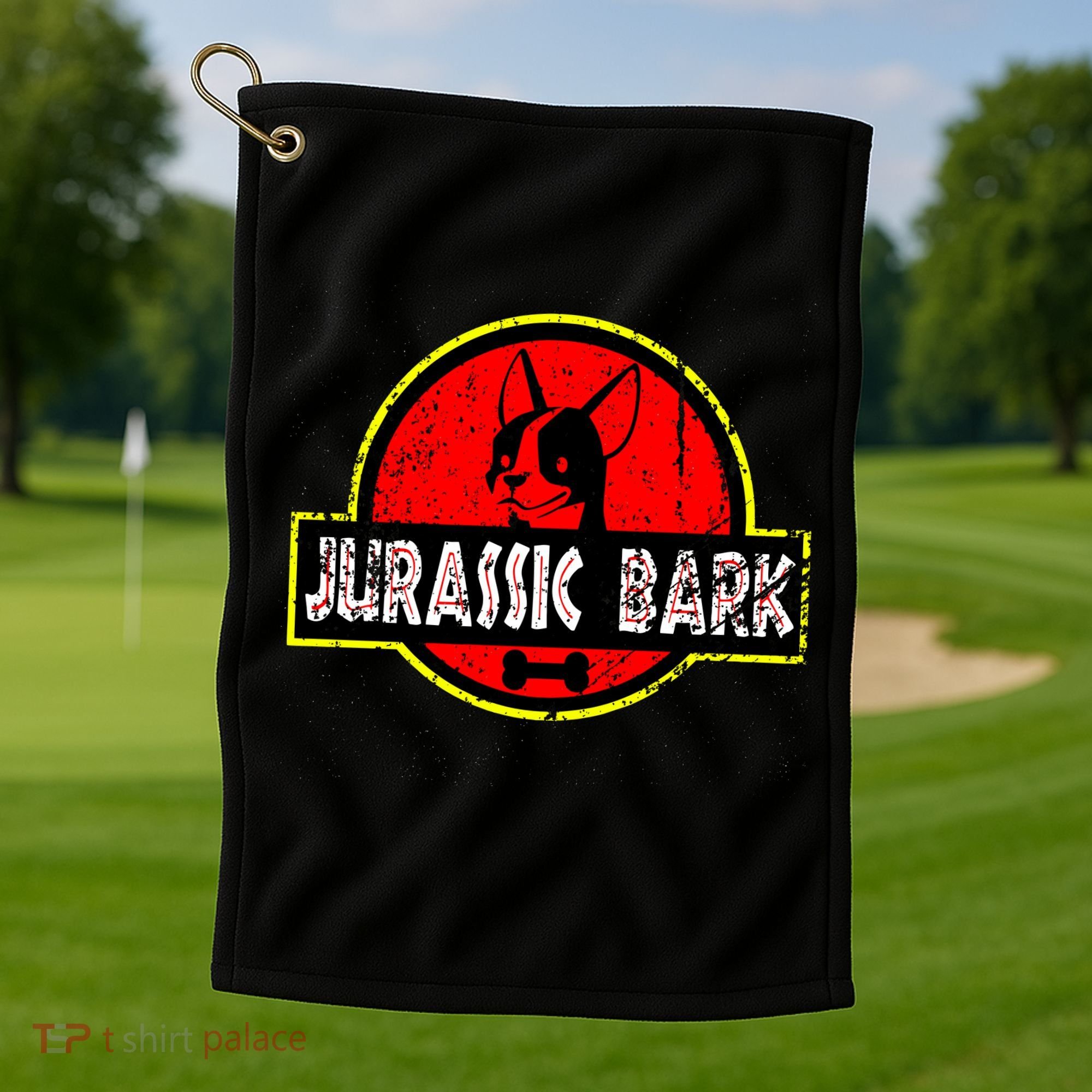 Jurassic Bark Golf Towel