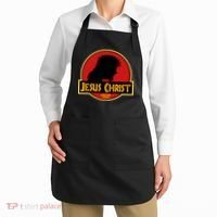 Jurassic Jesus Christ Christian Faith Apron thumb 2