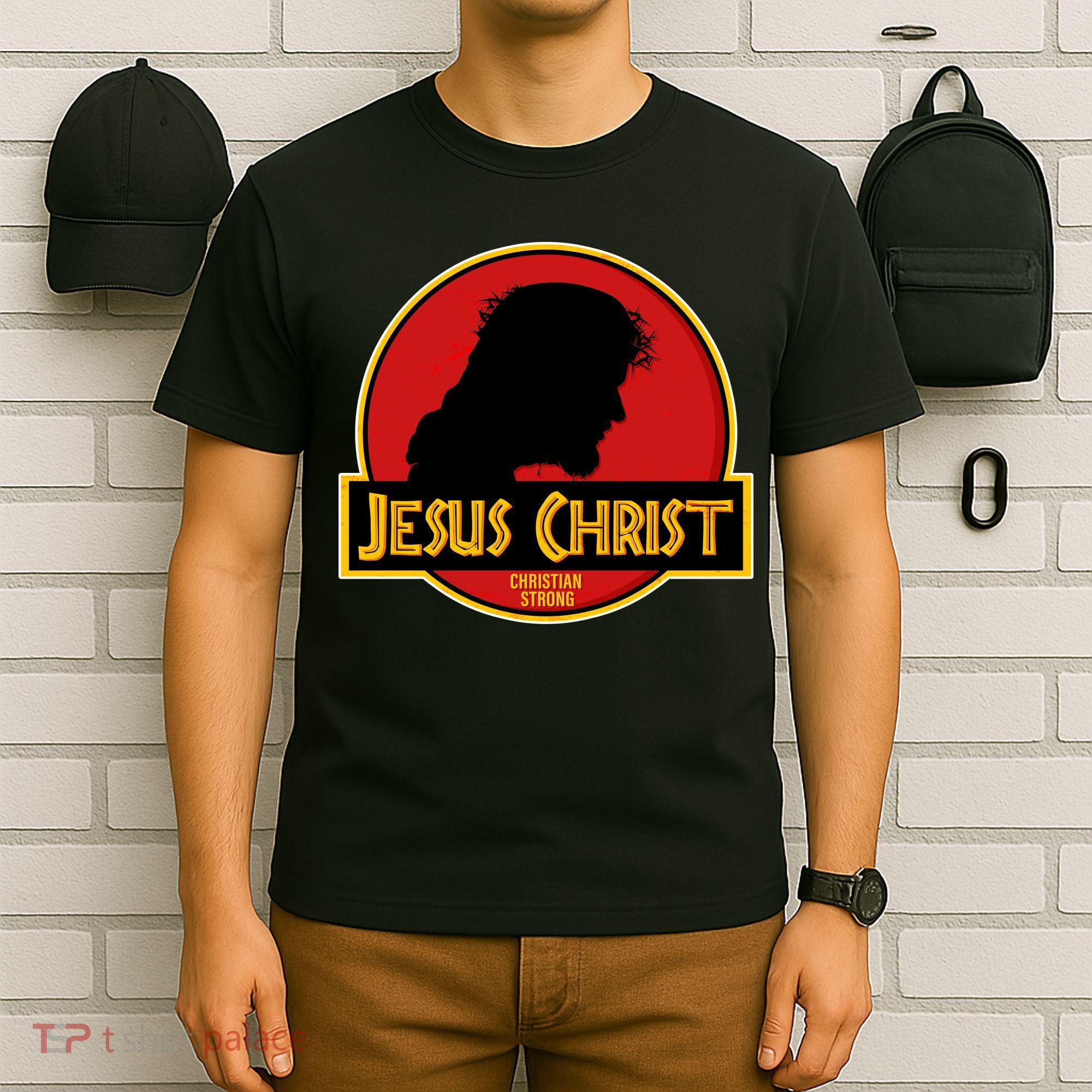 Jurassic Jesus Christ Christian Faith T-Shirt