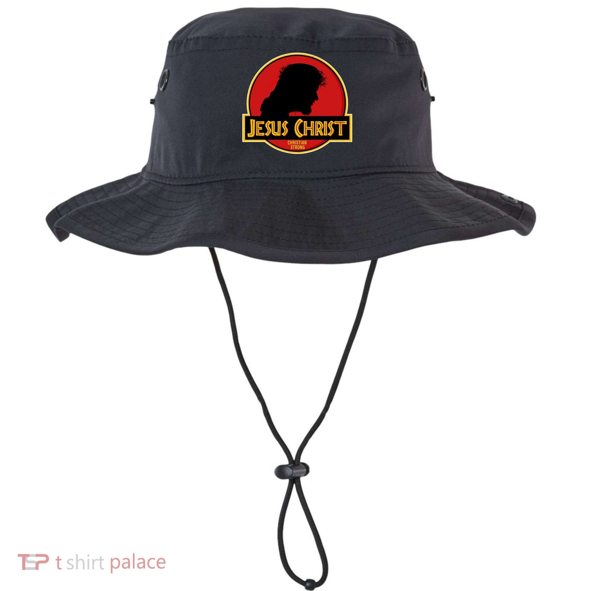 Jurassic Jesus Christ Christian Faith Bucket Hat