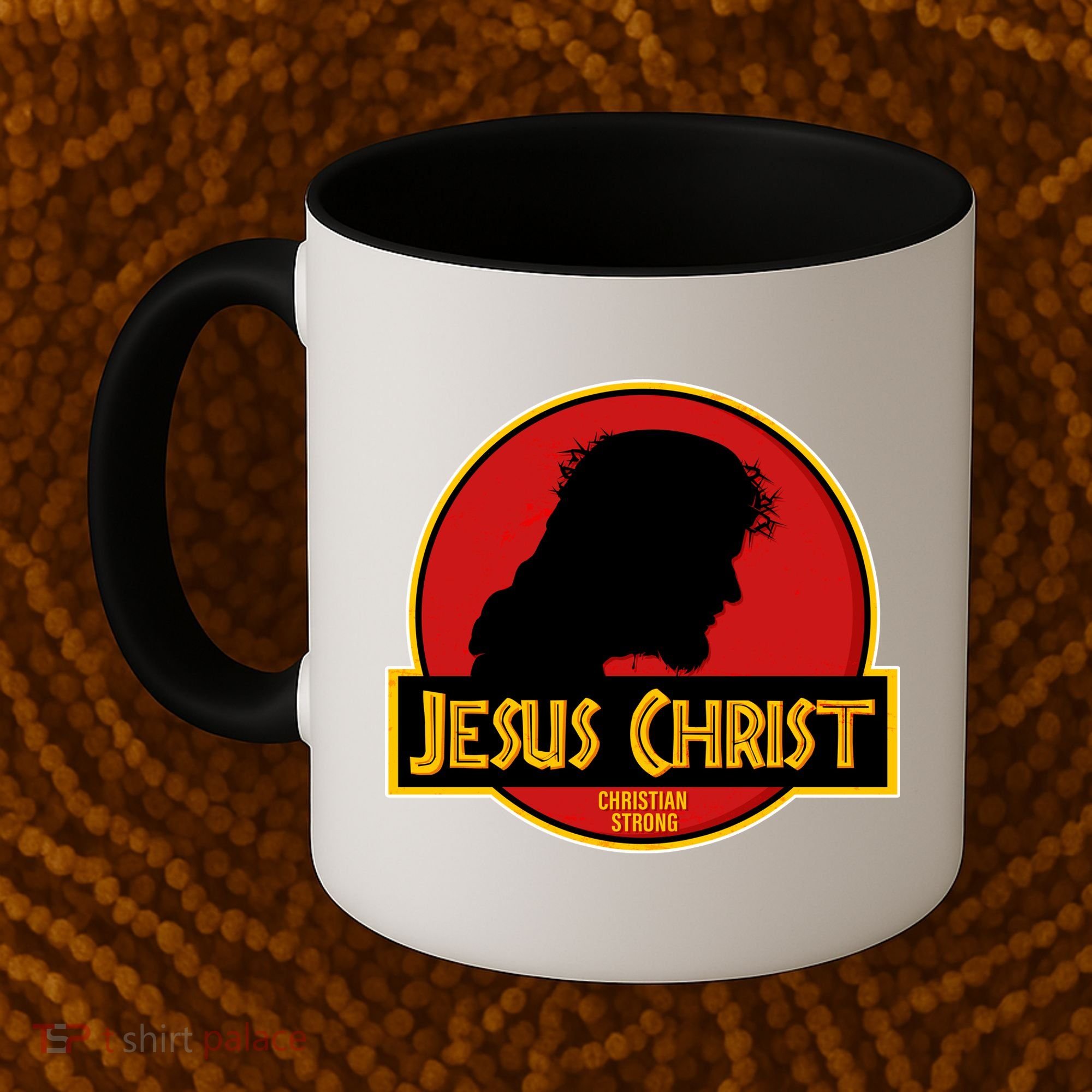 Jurassic Jesus Christ Christian Faith Coffee Mug