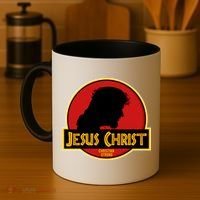 Jurassic Jesus Christ Christian Faith Coffee Mug thumb 4