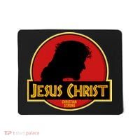 Jurassic Jesus Christ Christian Faith Mousepad thumb 0