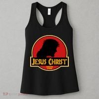 Jurassic Jesus Christ Christian Faith Women's Tank Top thumb 3