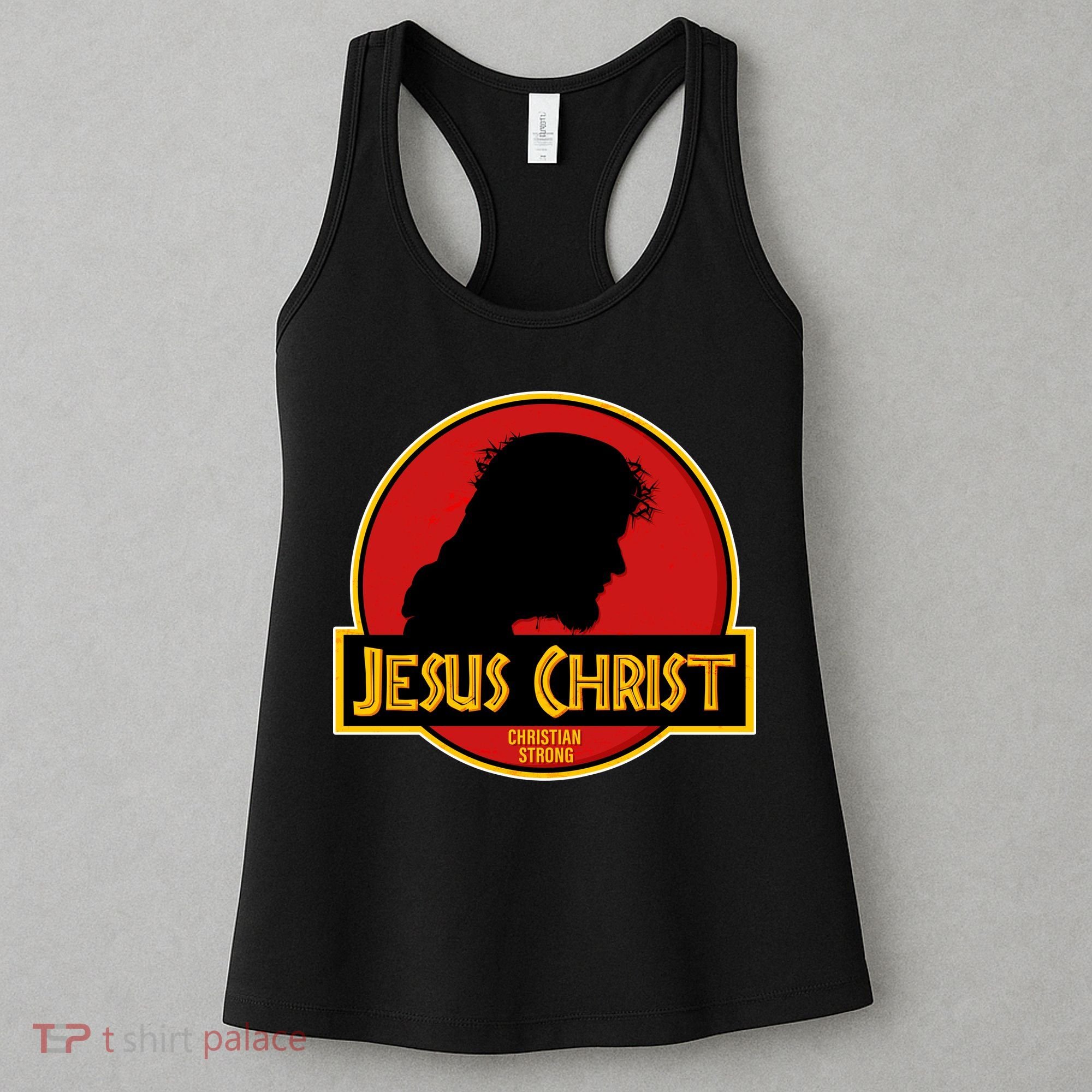 Jurassic Jesus Christ Christian Faith Women's Tank Top